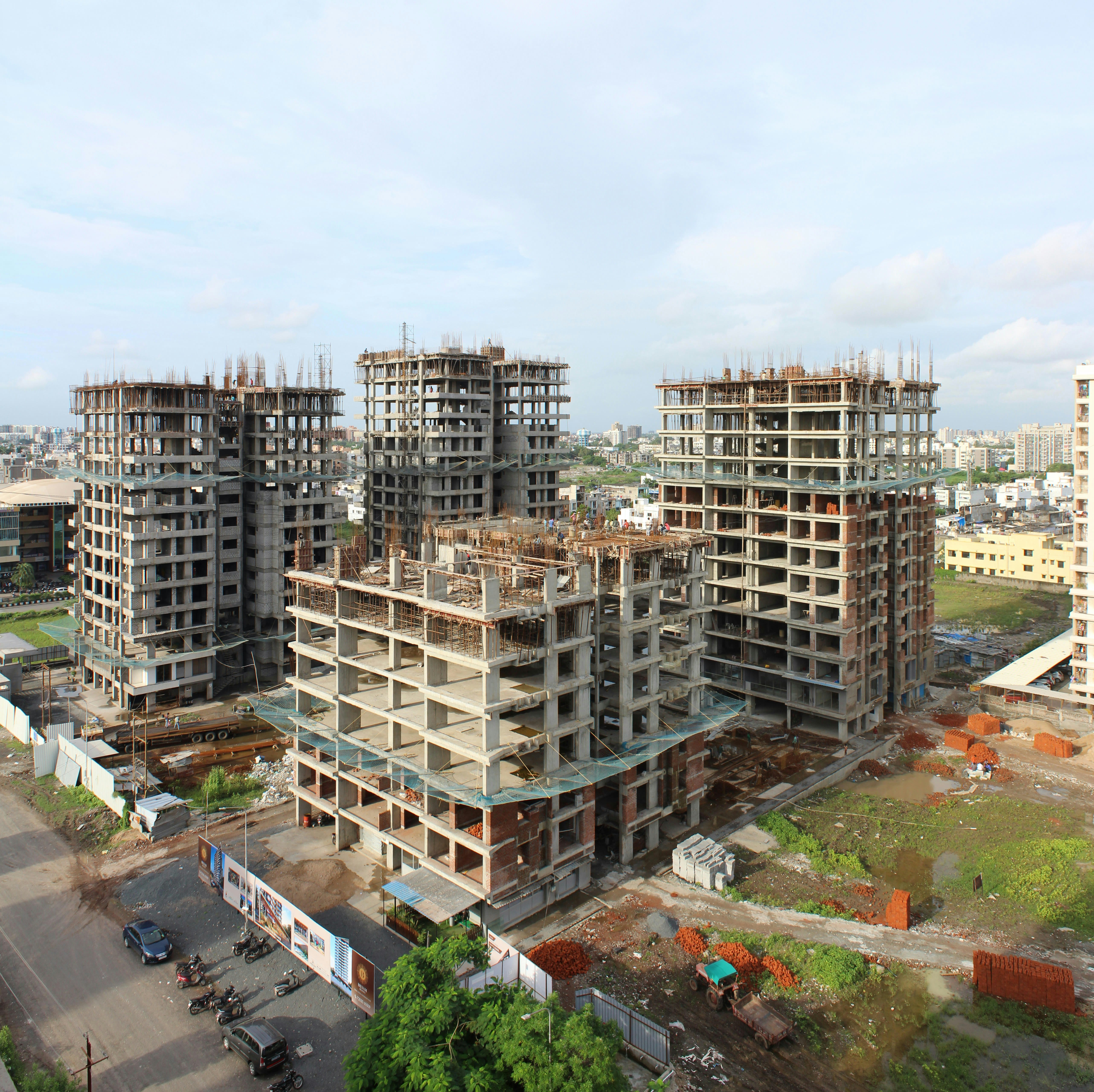 Industrial construction site — Raghuveer Agencies RMC project